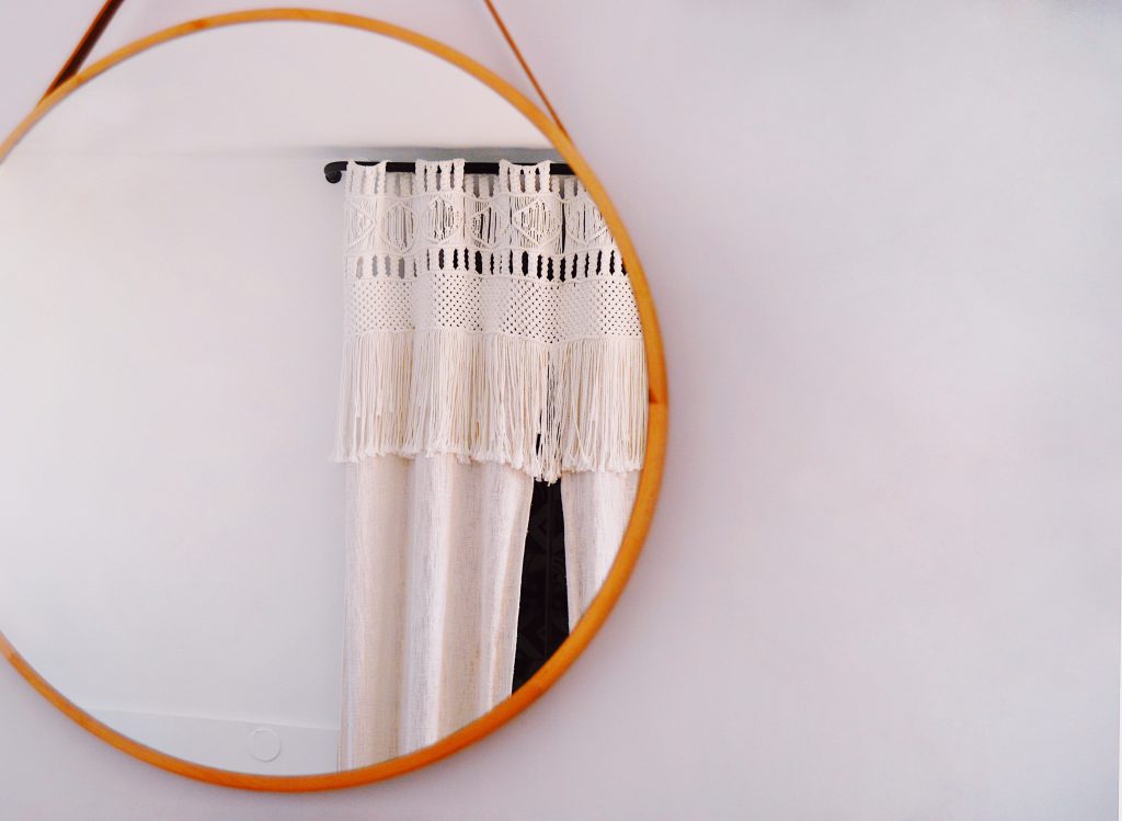 wall painting, accent wall, tapestry, wallpaper, apartment decor, decorating, interior design, apartment style, boho-style apartment, boho-style wall, apartment living, renting an apartment, wall art