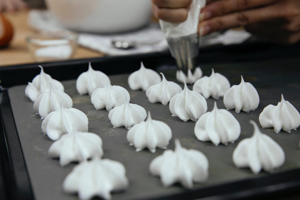 Aquafaba meringues